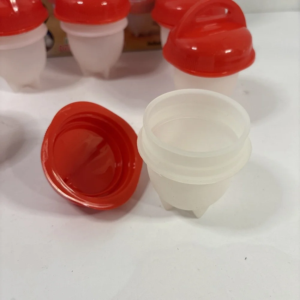 Egglettes Silicone Egg Boil Set of 6 As Seen On TV Hard Boiled Egg Cooker